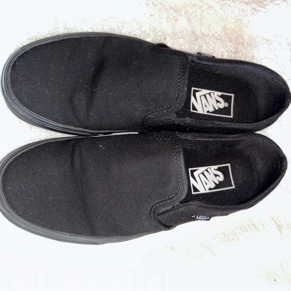 Vans  Black Slip-On Shoes